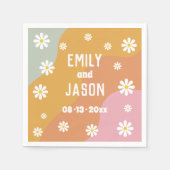 Serviette En Papier Disco Retro Mariage Cocktail serviettes (Devant)