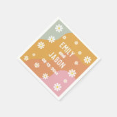 Serviette En Papier Disco Retro Mariage Cocktail serviettes (Coin)