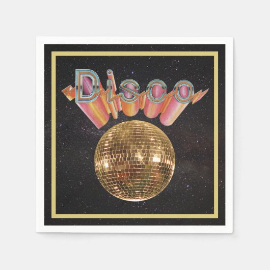 Serviette En Papier Discothèque la nuit (Devant)