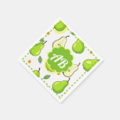 Serviette En Papier diseño peras (Coin)