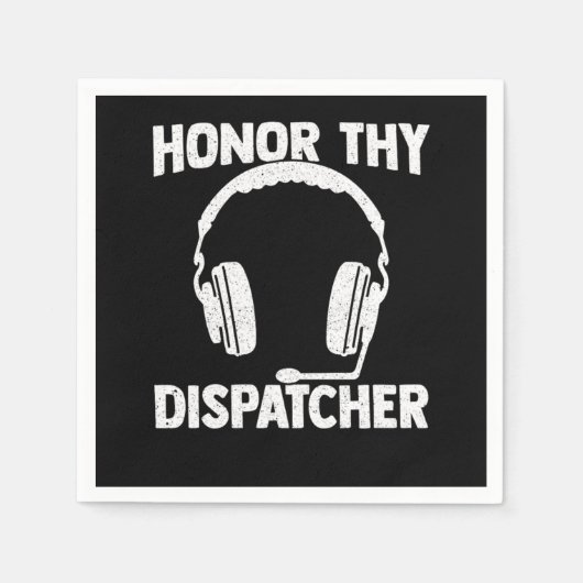 Serviette En Papier Dispatcher 911 Ligne jaune or mince (Devant)