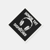 Serviette En Papier Dispatcher 911 Ligne jaune or mince (Coin)