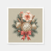 Serviette En Papier Disposition de Panettone de Noël (Devant)