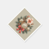 Serviette En Papier Disposition de Panettone de Noël (Coin)