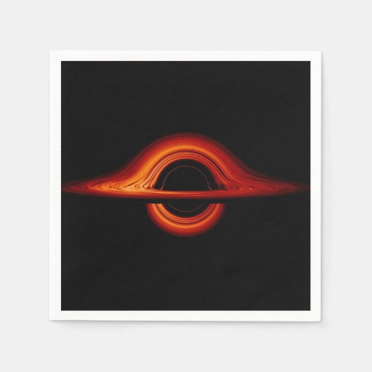 Serviette En Papier Disque d'acccrétion de trou noir (Devant)