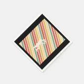 Serviette En Papier Disque Frisbee rétro (Coin)