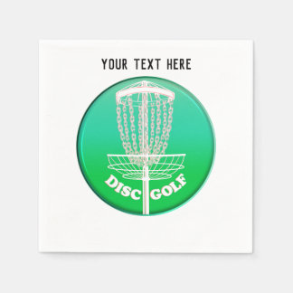Serviette En Papier Disque Golf Frisbee Cage