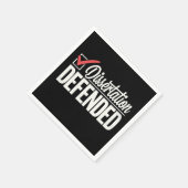 Serviette En Papier Dissertation Défendu Doctorat Diplômé (Coin)