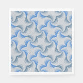 Serviette En Papier Distorsion motif Twist off white BG (Devant)