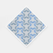 Serviette En Papier Distorsion motif Twist off white BG (Coin)