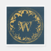 Serviette En Papier Distressed monogram (Devant)