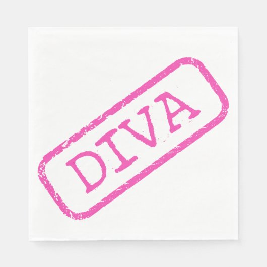 SERVIETTE EN PAPIER "DIVA" (Devant)