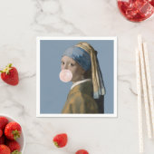 Serviette En Papier Diva Chewing-Gum avec Perle d'Oreille (En situation)