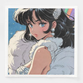 Serviette En Papier Divas de l'anime (Devant)