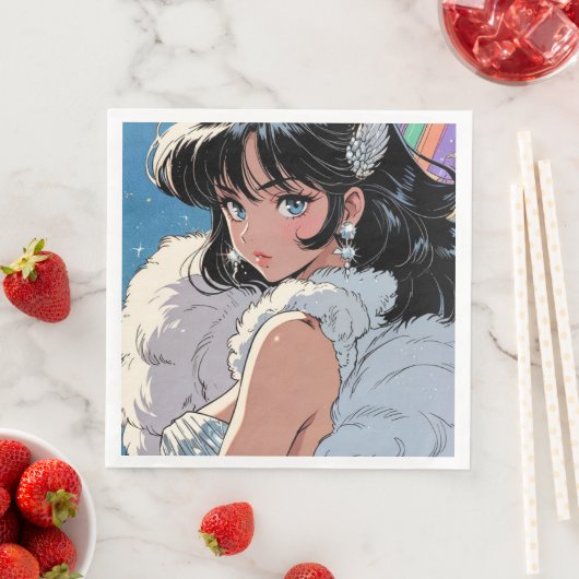 Serviette En Papier Divas de l'anime (En situation)
