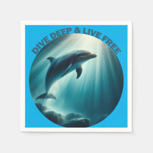 Serviette En Papier Dive Deep Live Dolphin gratuit