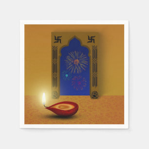 Serviette En Papier Diwali Festive Happy - Papier Napkin