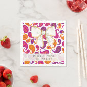 Serviette En Papier Diwali Paisley White Bow Napkin (En situation)