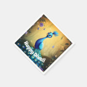 Serviette En Papier 🦚 Diwali se demande : Carte postale Peacock encha (Coin)