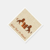Serviette En Papier Dix commandements et lions (Coin)