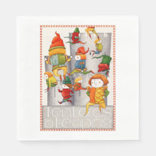 Serviette En Papier DIX LORDS UN LEAPAPING Standard Paniers-Déjeuner