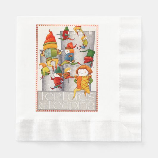 Serviette En Papier DIX SEN LORDS A LEAPAPING Papier-Déjeuner CROCHET  (Devant)