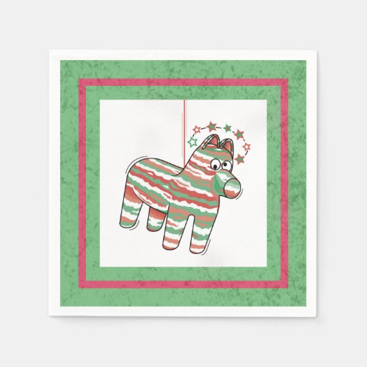 Serviette En Papier Dizzy Donkey Pinata (Devant)