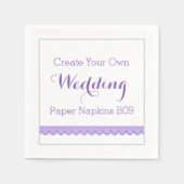 Serviette En Papier do-it-yourself Concevez votre propre papier Mariag (Devant)