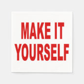Serviette En Papier do-it-yourself Faites votre propre (Devant)