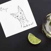 Serviette En Papier Doberman Chien Cocktail mariages serviettes
