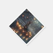 Serviette En Papier Doberman Christmas Festive Voyage (Coin)