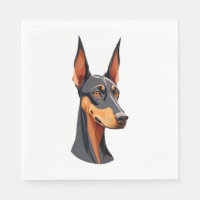 Doberman de l'oreille naturelle