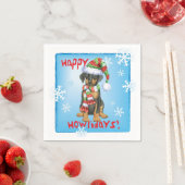 Serviette En Papier Doberman Pinscher (En situation)