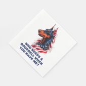 Serviette En Papier Doberman Pinscher (Coin)