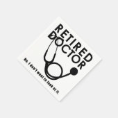 Serviette En Papier Docteur à la retraite w Stethoscope et Sassy Funny (Coin)