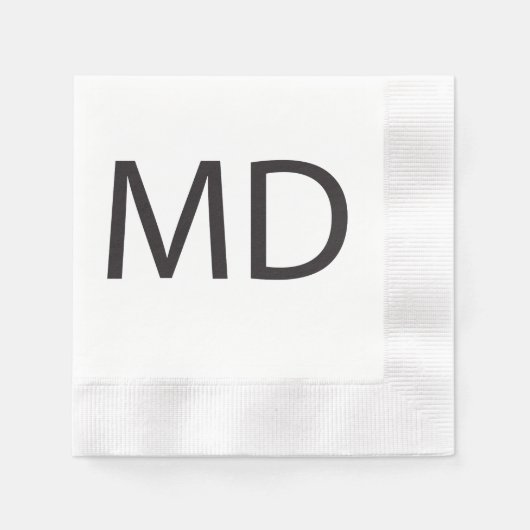 Serviette En Papier Docteur en médecine.ai (Devant)