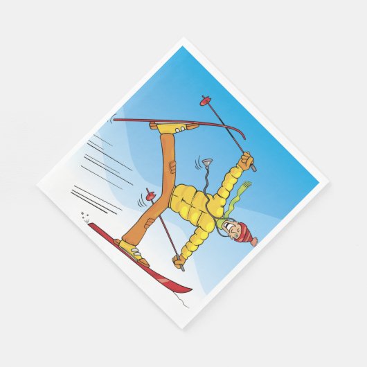 Serviette En Papier Docteur En Skis (Coin)