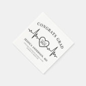 Serviette En Papier Docteur en soins infirmiers Diplôme Médicale (Coin)