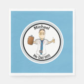 Serviette En Papier Docteur personnalisé Infirmière diplômé pour lui (Devant)