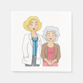 Serviette En Papier Doctor And Patient Paper Napkins (Devant)