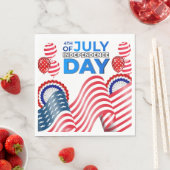 Serviette En Papier Document de célébration du Jour de l'Indépendance (En situation)