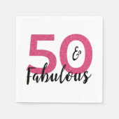 Serviette En Papier Document de fête du 50e anniversaire (Devant)