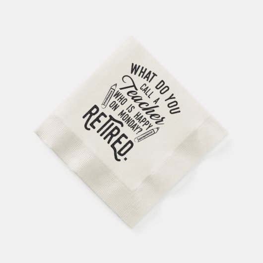 Serviette En Papier Document de la partie de retraite principale de l' (Coin)