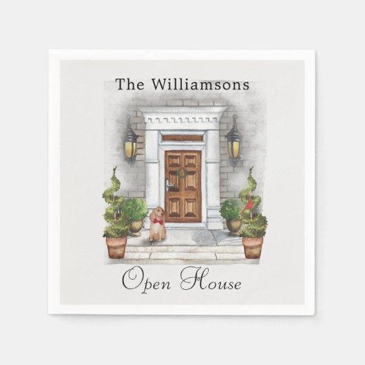 Serviette En Papier Document de Noël (Devant)