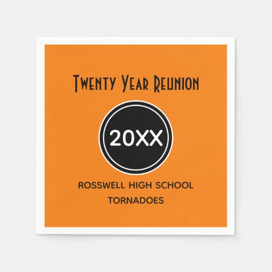 Serviette En Papier Document de réunion de 20 ans (Devant)