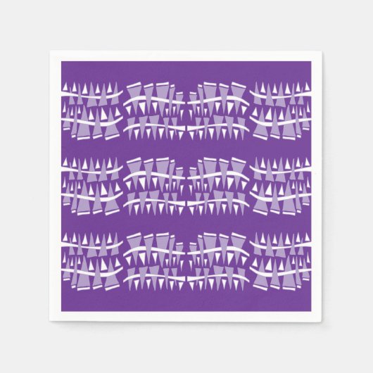 Serviette En Papier Dodle44c de lignes triangulaires (Devant)