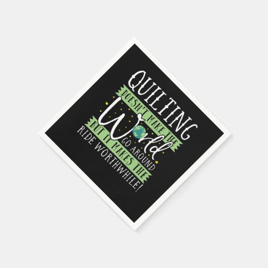 Serviette En Papier Doesnt Make World Go Round Funny (Coin)