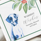 Serviette En Papier Dog Pet Portrait Christmas Cocktail Napkins