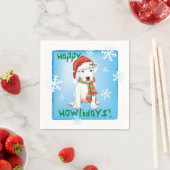 Serviette En Papier Dogo de Noël Argentino (En situation)