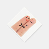 Serviette En Papier Doigts amoureux (Coin)